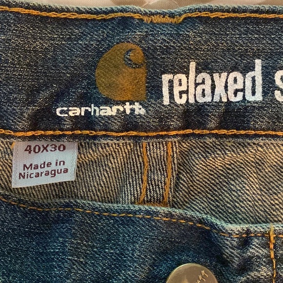 Men’s Carhartt Relaxed Straight 5 Pocket Jean - Picture 8 of 9